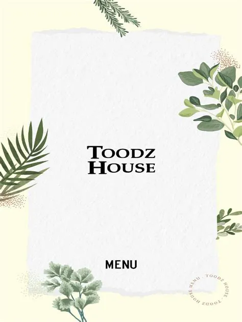 (Toodz House) Menu-Mid Dec 2021 | Download Free PDF | Salad | Sauce