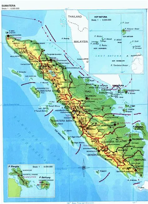AMAZING INDONESIA: SUMATRA ISLAND MAP