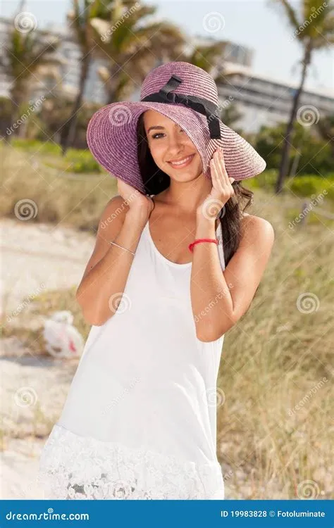 Beautiful Young Woman in Miami Beach Stock Photo - Image of european ...
