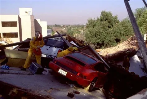 Horrible Photographs of Damaged Cars From the 1994 Northridge ...