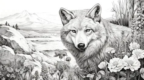Nature Realistic Coloring Pages For Adults