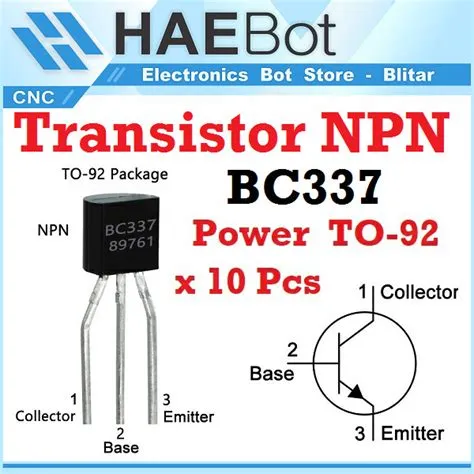Jual [EBS] Amplifier Transistor Power BC337 NPN PNP TO-92 10 pcs 3 Pin ...