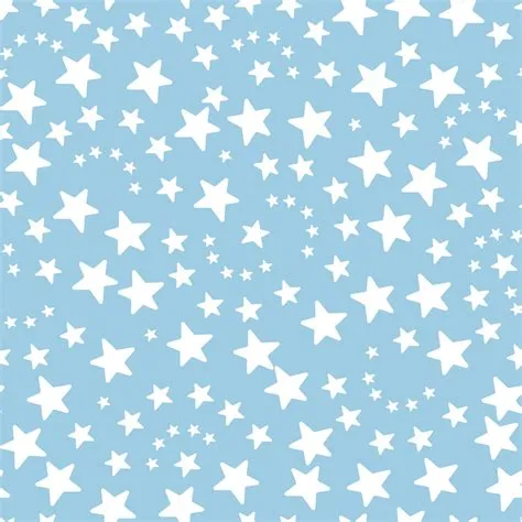 Blue And White Stars Background