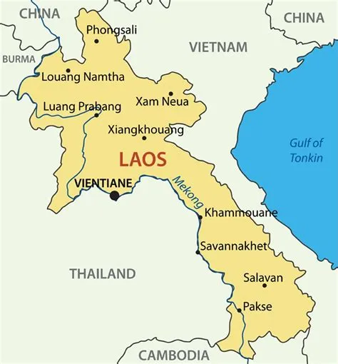 Laos Location In Map