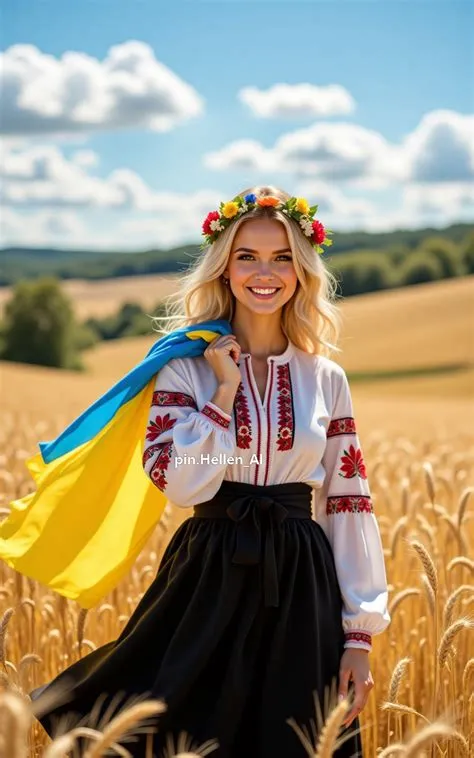 Україна. A beautiful young woman. Ukraine.
