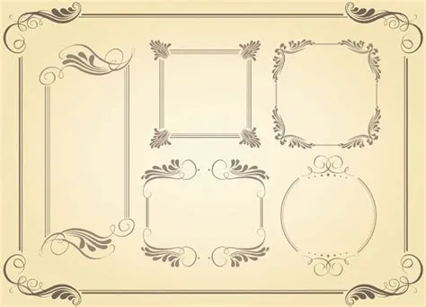 Simple frame vector Vectors graphic art designs in editable .ai .eps ...