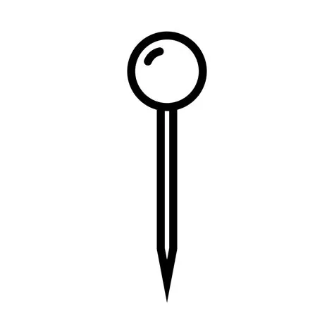 Simple pin icon. Symbol of pinning and clipping. Vector. 26728996 ...