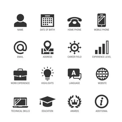 Best Resume Icons Illustrations, Royalty-Free Vector Graphics & Clip ...