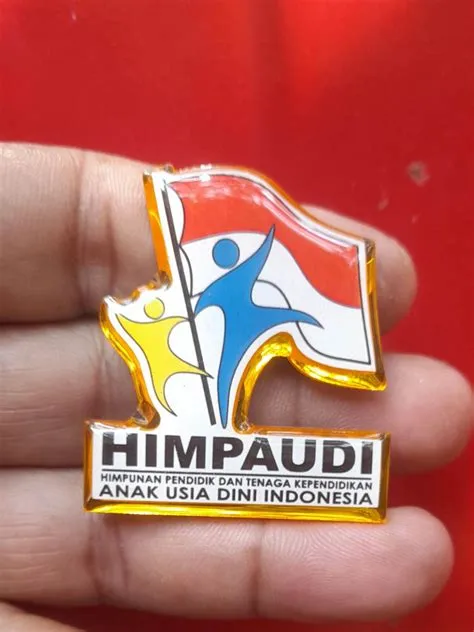 lencana himpaudi premium akrilik miror tebal mengkilat | Lazada ...