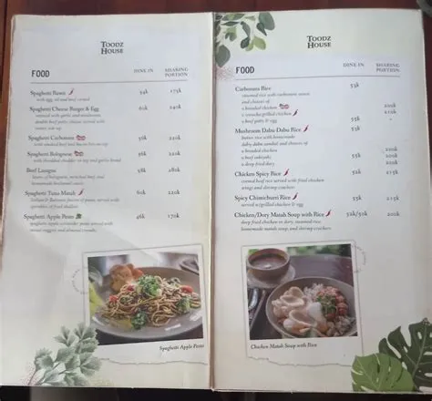 Menu at Toodz House - Cipete cafe, South Jakarta, Jl. Cipete Raya No.79 7