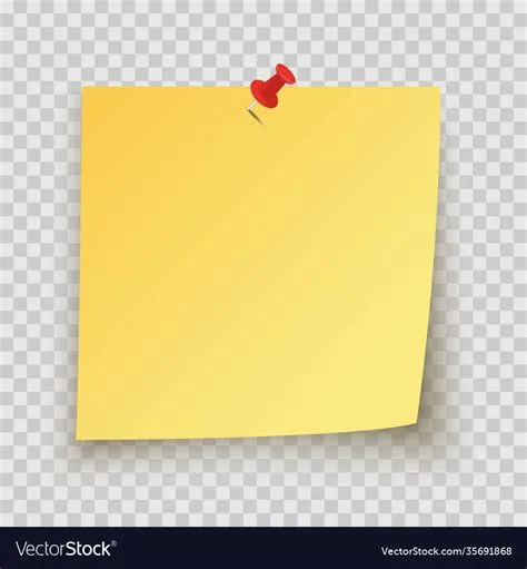 Sticky Note With Pin