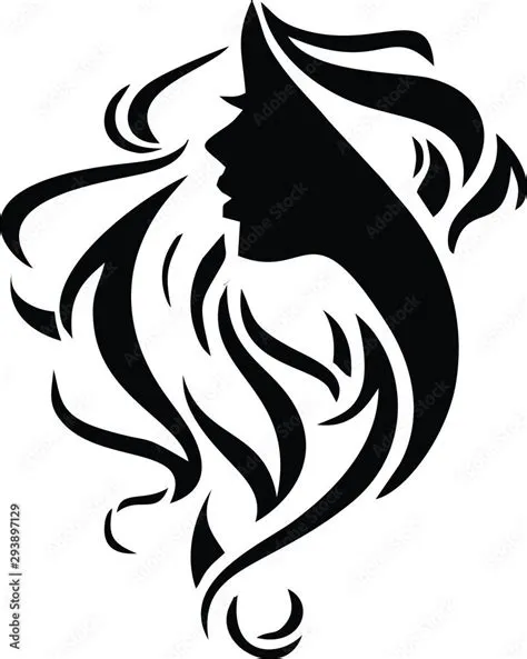 Download Hair Salon Logo Vector Silhouette Stock Vector and explore ...