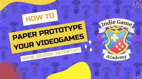 How to Paper Prototype Your Video Game: Game Design Secrets! - YouTube
