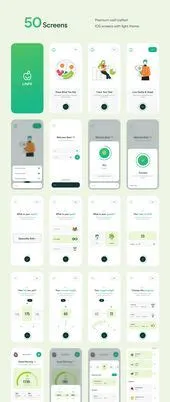 Mobile App UI, Figma UI Kit, - Etsy | Mobile app ui, App design ...