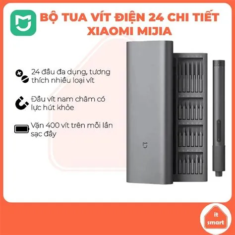 Tua vít điện Xiaomi 24 đầu vít khác nhau, lực vặn linh hoạt, pin dài ...