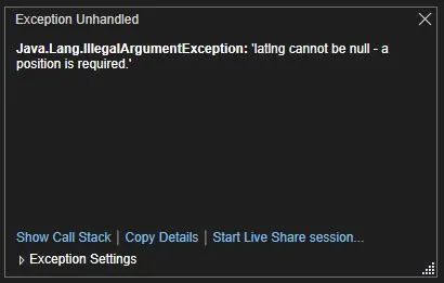 Java Lang Null Exception when adding Map Pins via Binding · Issue ...