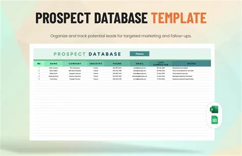 Free Editable Database Templates in Excel to Download