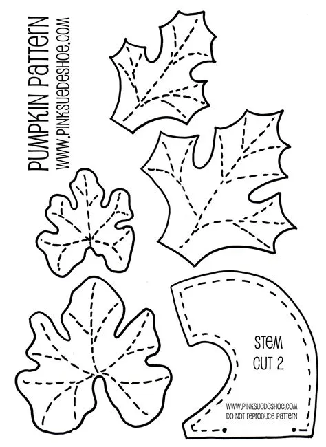 Printable Stuffed Pumpkin Pattern