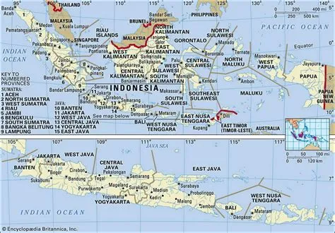 Map of Indonesia and geographical facts, Where Indonesia on world map ...