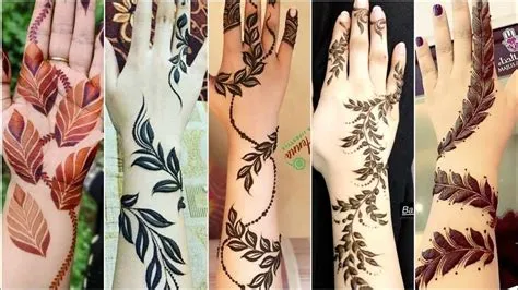 Leaf mehndi design | easy and simple mehndi design | mehndi by minha ...