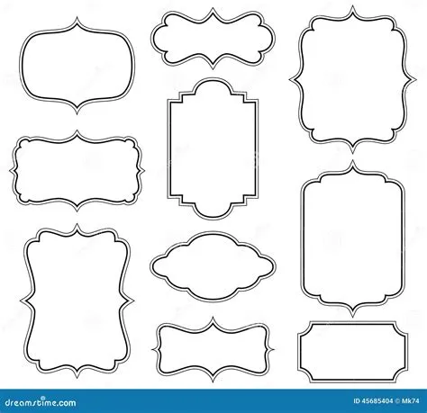 Vector frames stock vector. Illustration of simple, background - 45685404