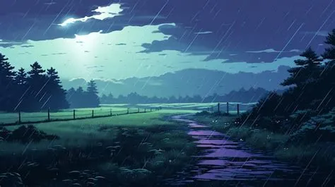 Premium Photo | Beautiful rainy natural scenery background animation