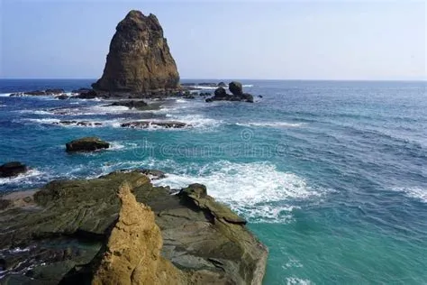 Jember, Indonesia - January 2023 : the View of Papuma Beach from the ...