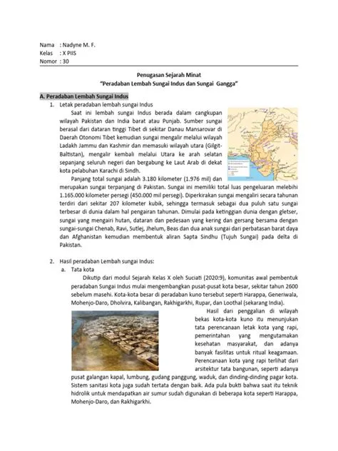 Sejarah Minat Peradaban Sungai Indus Dan Gangga | PDF