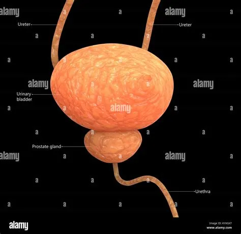 Male Urinary System Bladder Label Design Anatomy Stock Photo - Alamy