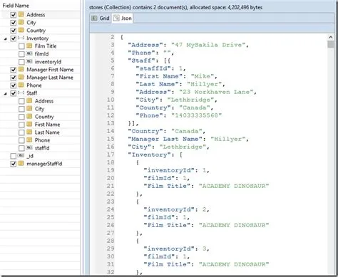 Guy Harrison - Yet Another Database Blog - Sakila sample schema in MongoDB