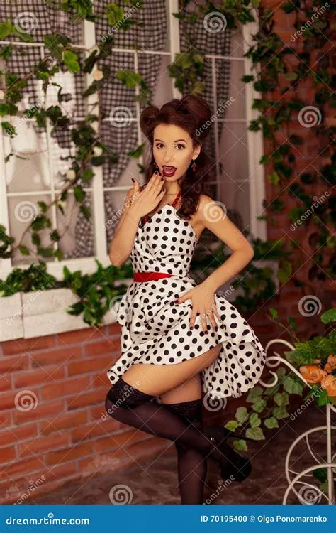 Pinup style stock photo. Image of model, people, beautiful - 70195400