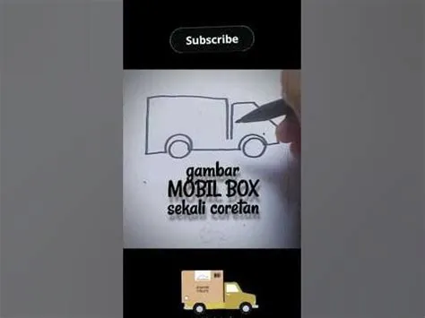 MUDAH!gambar MOBIL BOX sekali coretan #shorts#onelinedrawing# ...