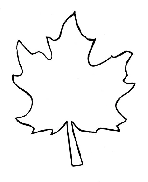 on Printable Autumn Leaf Template