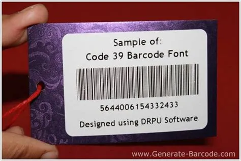 Code 39 barcode font designed by barcode software - Generate-Barcode.com