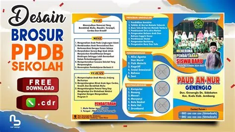 DOWNLOAD Desain Brosur PPDB Sekolah 2024 - FREE CDR !! #nurdesigns ...