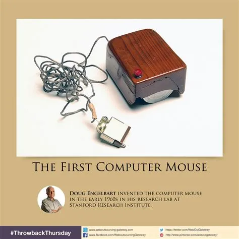 Douglas Engelbart invented the first prototype computer mouse in 1964 ...