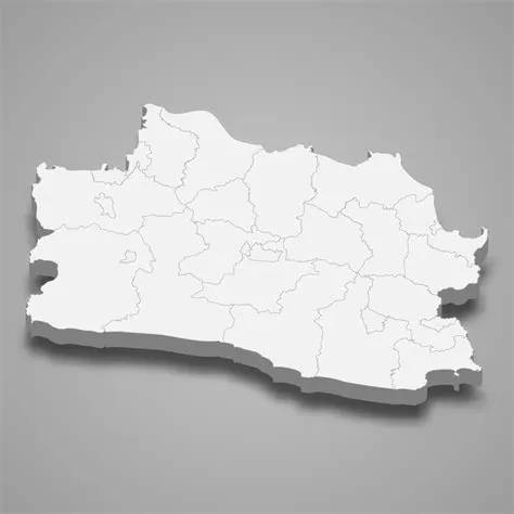 3d isometric map of West Java is a province of Indonesia 8038236 Vector ...