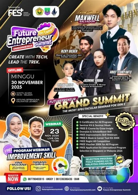 BEM FKIP UNEJ dan FES Gelar Future Entrepreneur Summit 2025, Ajak Gen Z ...