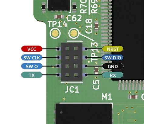 18. Debug connector pinout. communication option for the development ...