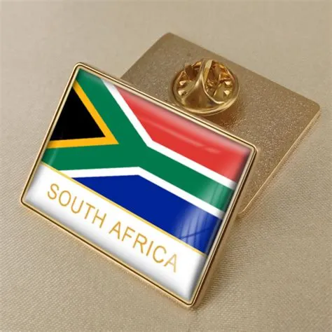 South Africa Flag Pin Emblem High-end Brooch Common Luxury Badge Lapel ...