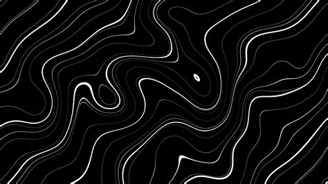 Vintage Abstract Black White Wave Background