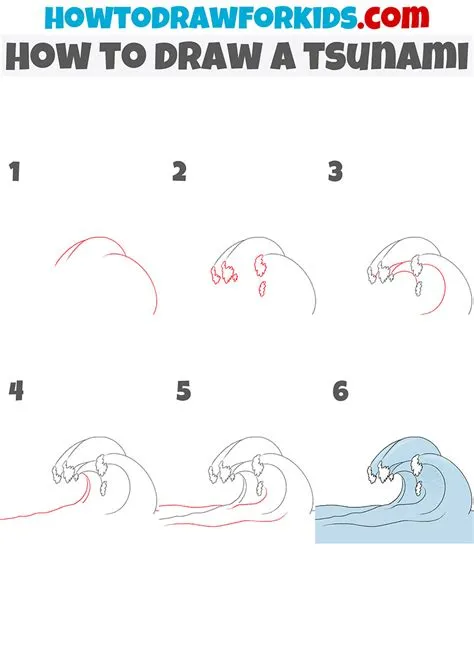 Tsunami Drawing Easy