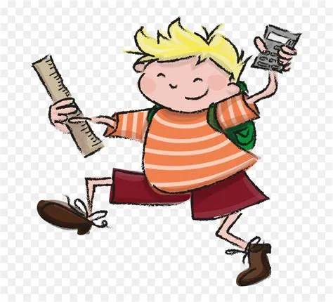 Math Clipart Png , Png Download - First Grade Kid Cartoon ...