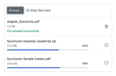 Vue File Upload | Drag and Drop File Upload UI | Syncfusion