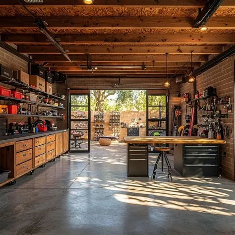 by Abby Zehala on Man cave in 2025 | Garage workshop, Garage ...