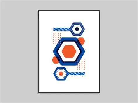 Premium Vector | Canvas print with an abstract geometry theme and a mix ...