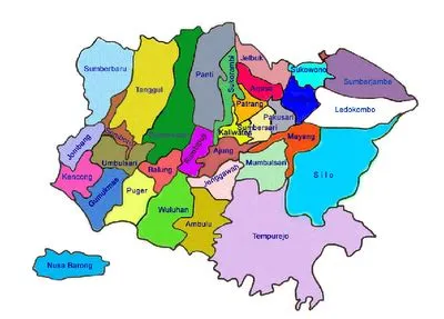 Daftar Kecamatan, Desa/Kelurahan dan Kode Pos di Kabupaten Jember ...