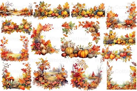 Autumn Border Clipart