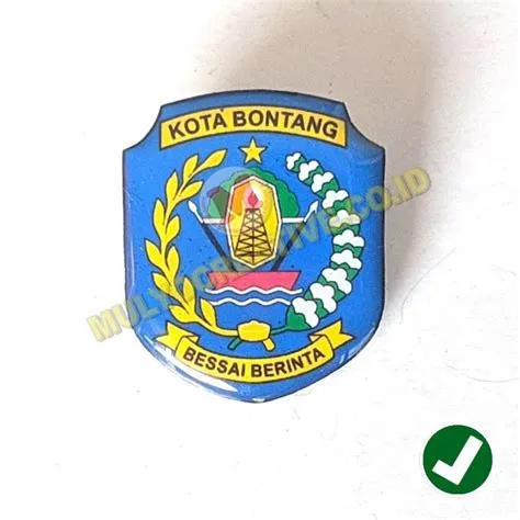 Jual Pin Logo Kota – Lencana Lambang Kota Bontang – pesan name tag ...