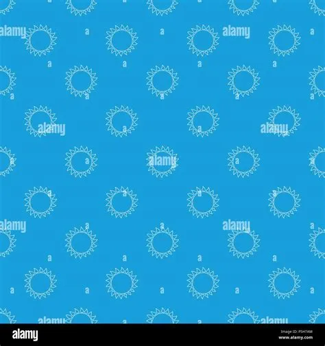 Hot sun pattern vector seamless blue Stock Vector Image & Art - Alamy